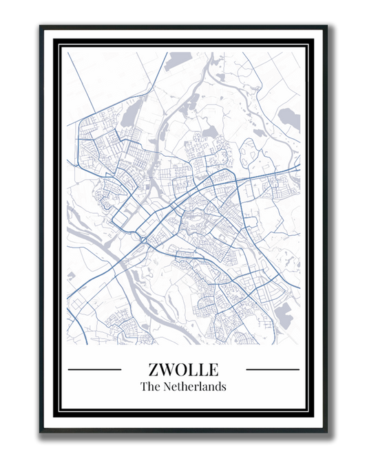 Zwolle - Poster Slate Blue