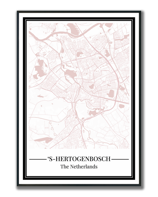 's-Hertogenbosch - Poster Blush Pink
