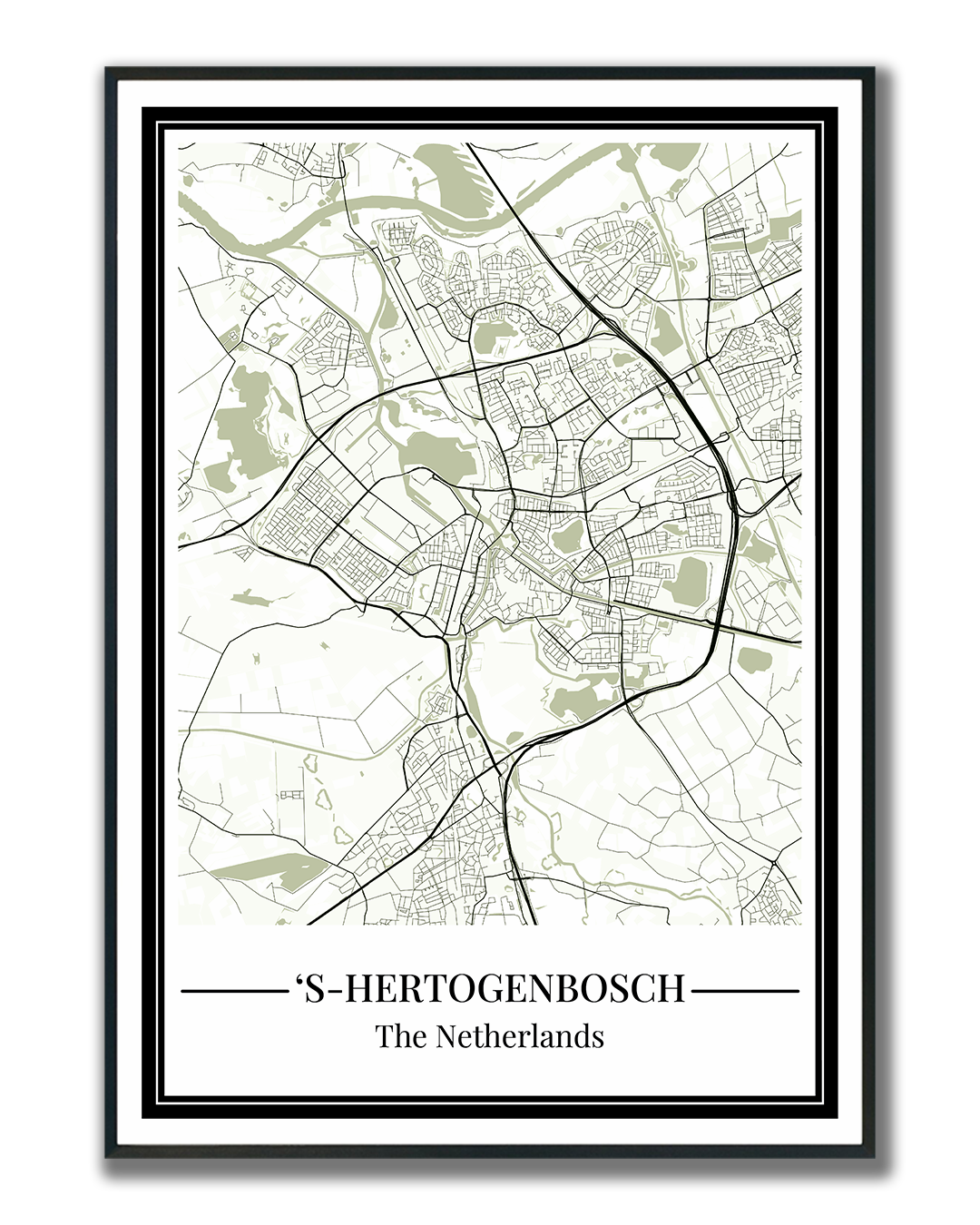 's-Hertogenbosch - Poster Sage Green