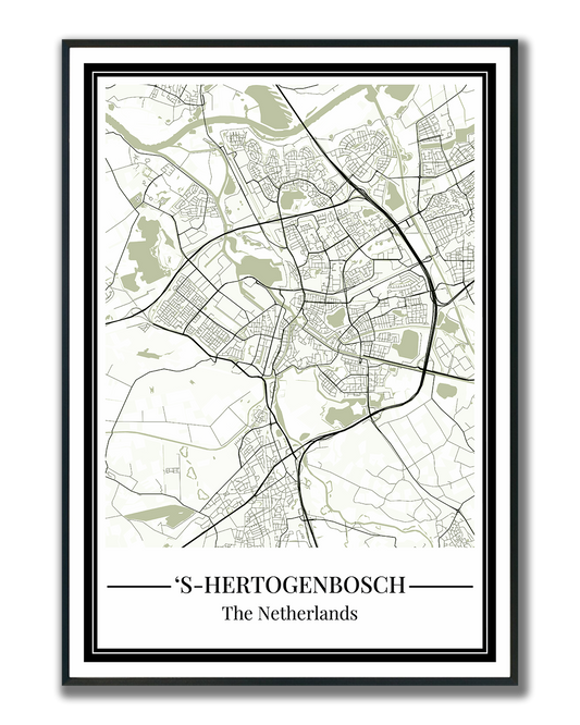 's-Hertogenbosch - Poster Sage Green