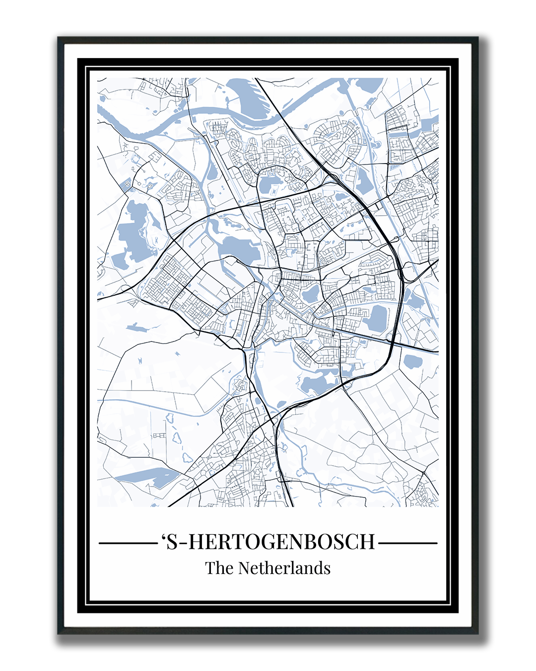 's-Hertogenbosch - Poster Slate Blue