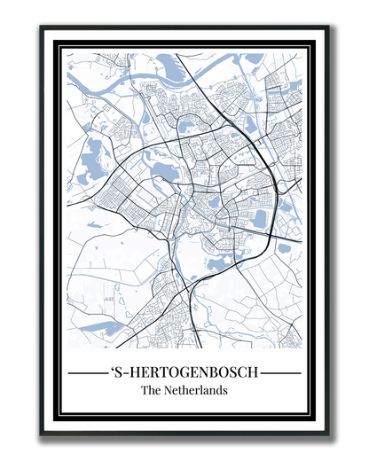 's-Hertogenbosch - Poster Slate Blue