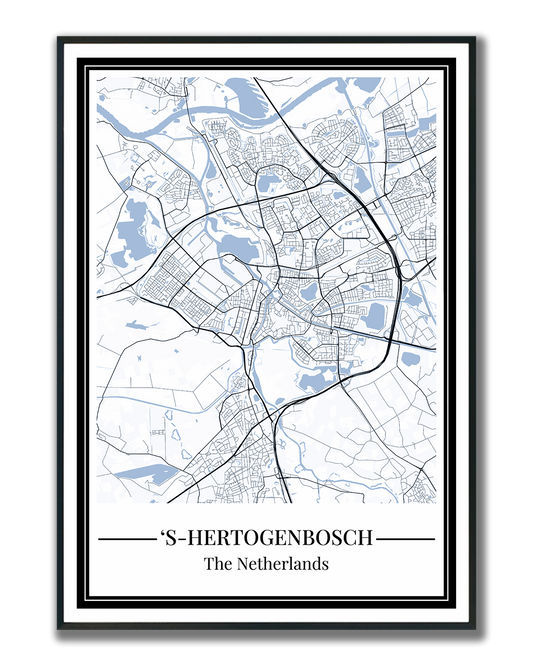 's-Hertogenbosch - Poster Slate Blue