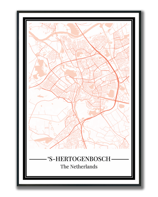 's-Hertogenbosch - Poster Warm Peach