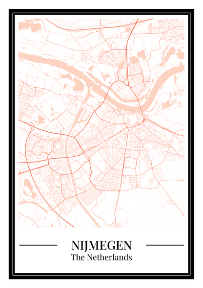 Nijmegen - Poster Warm Peach