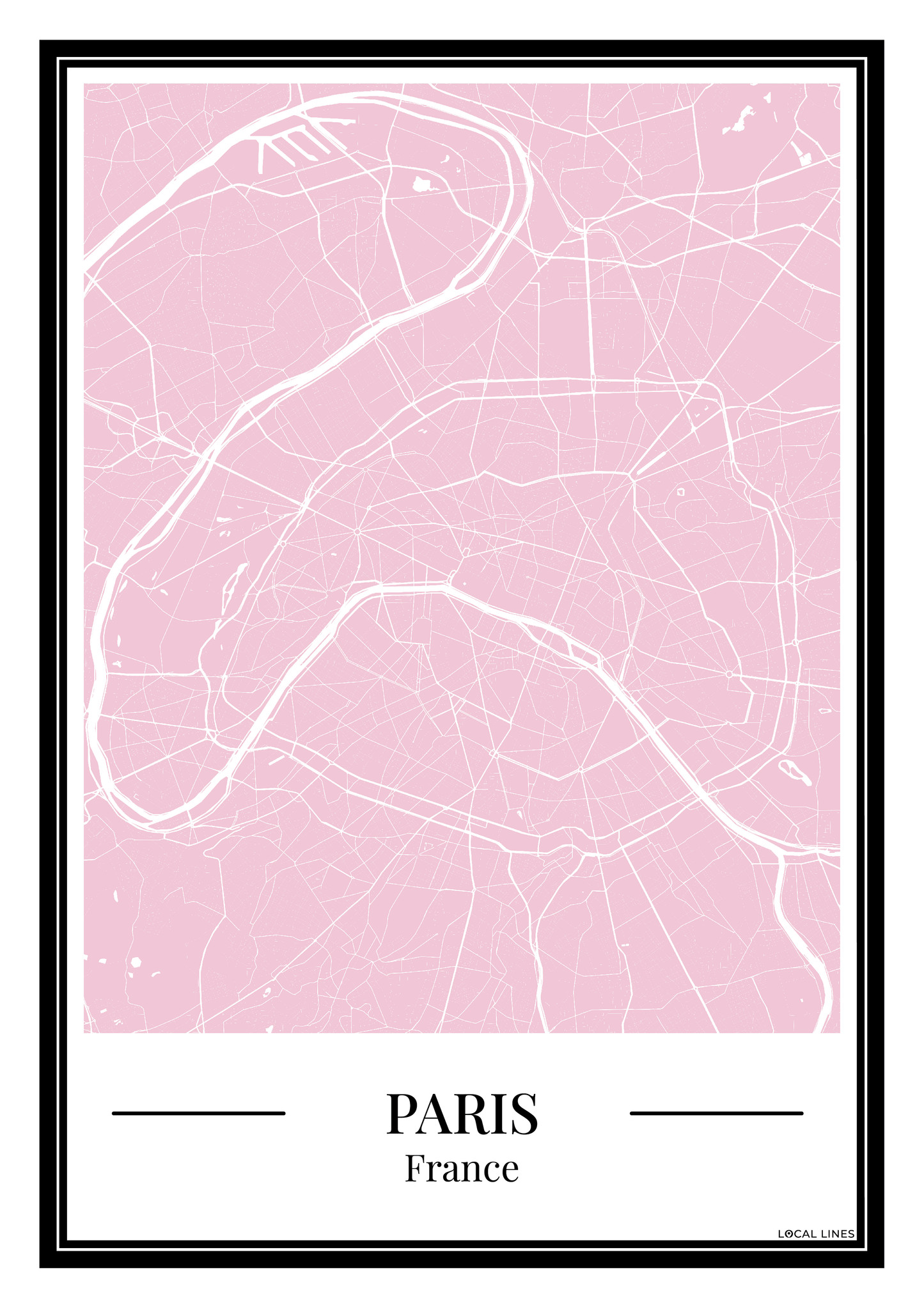 Paris - Poster Blush Pink