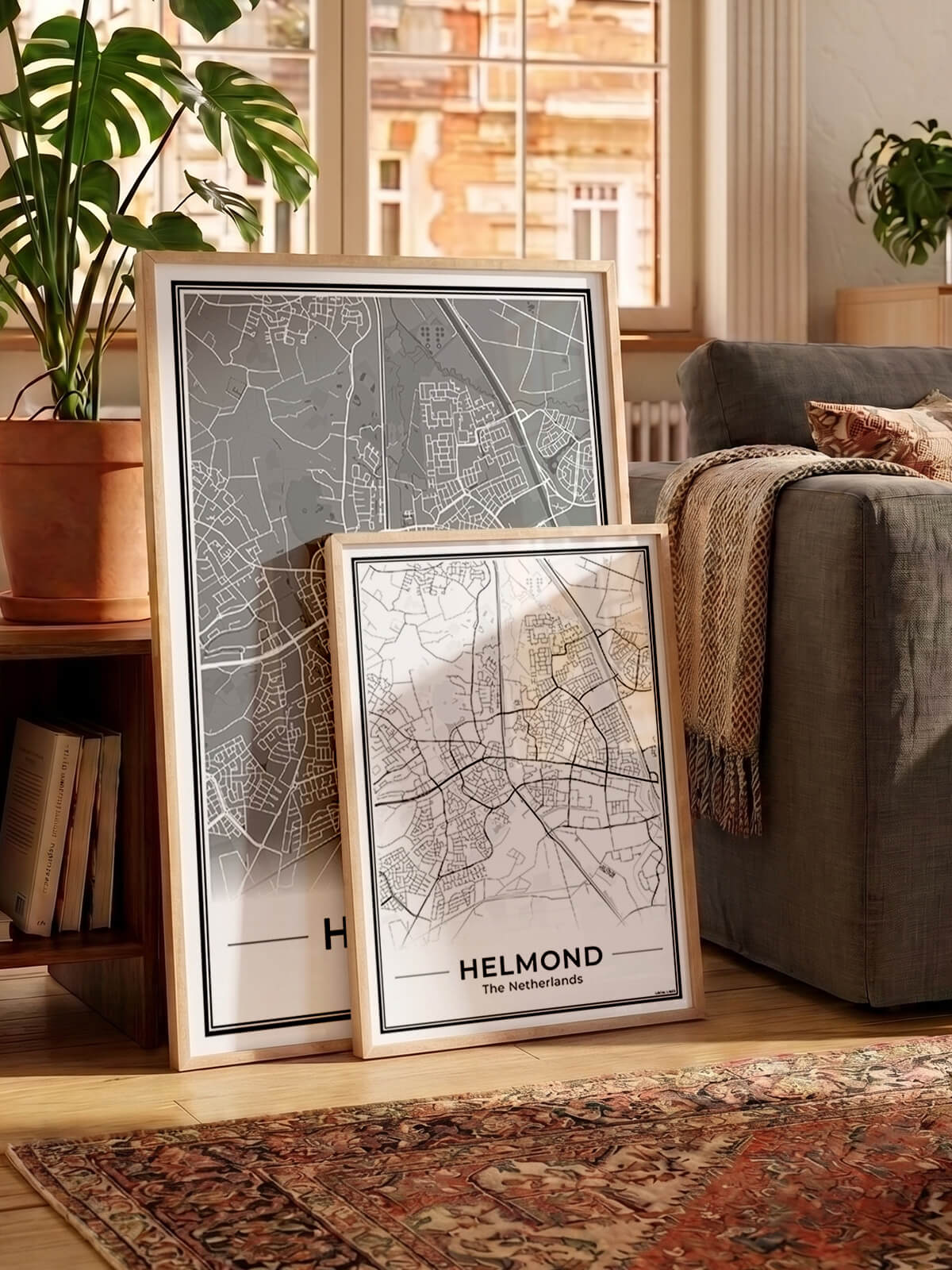Stadskaart Helmond Plattegrond Poster voor woonkamerdecoratie Algemeen