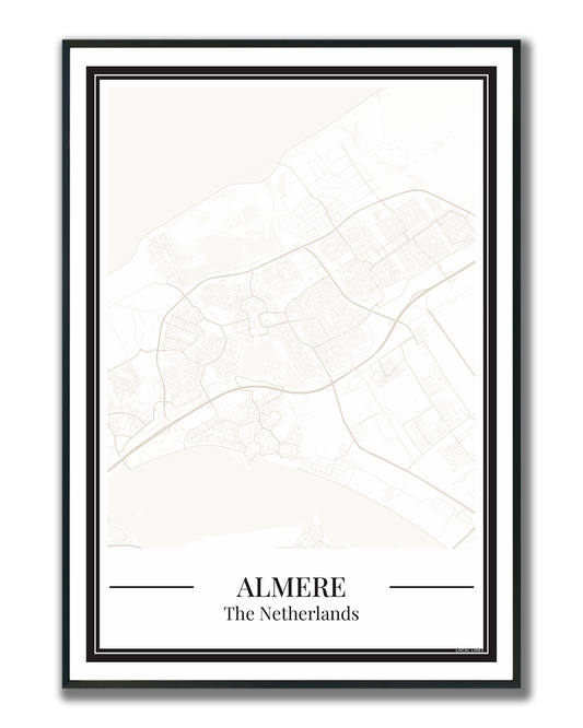 Poster Almere - stadskaart | A4