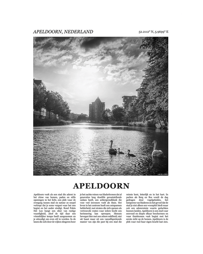 Apeldoorn Poster van Stad met Foto en Tekst Interieurdecoratie