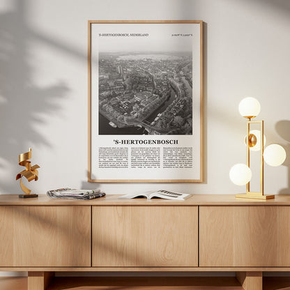 Poster van Den Bosch met Foto en Tekst in Interieur 