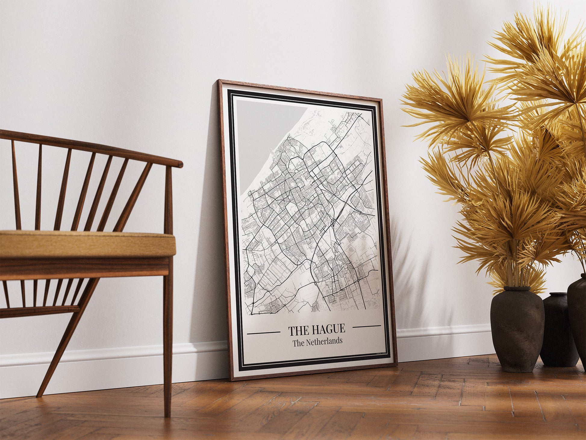 Poster Den Haag van Stadskaart als decoratie