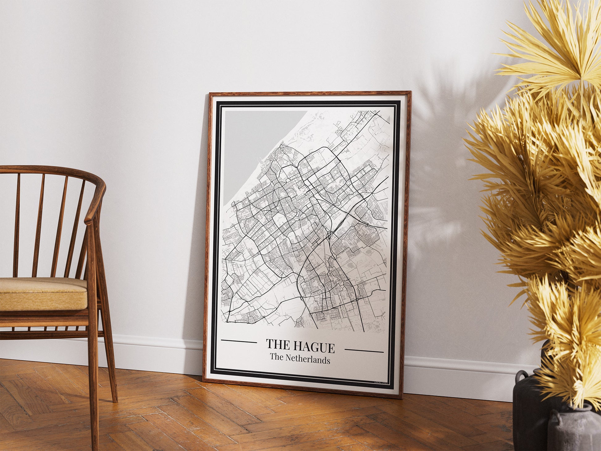 Poster Den Haag van Stadskaart als decoratie