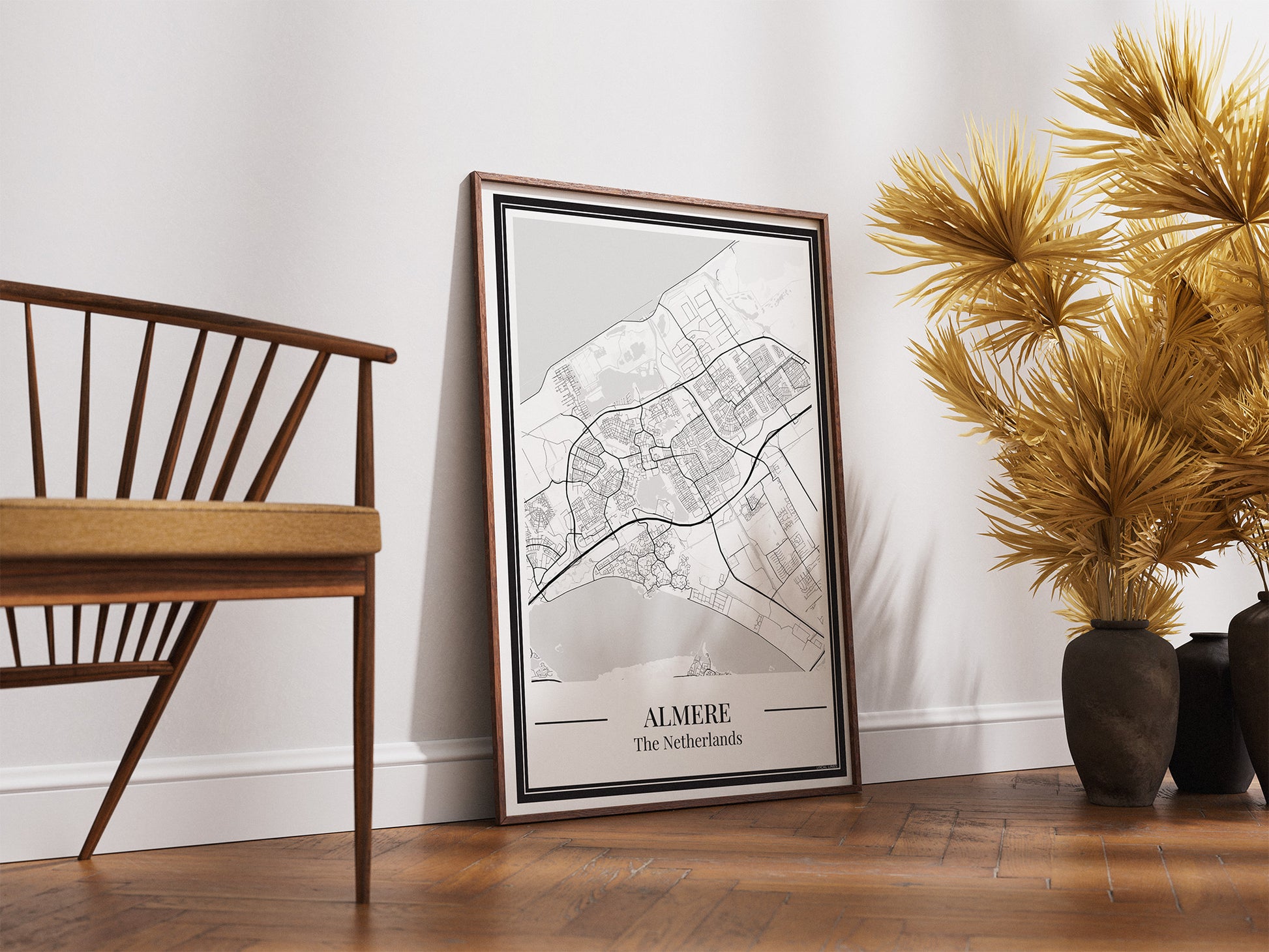 Almere Stadskaart Poster - Groen