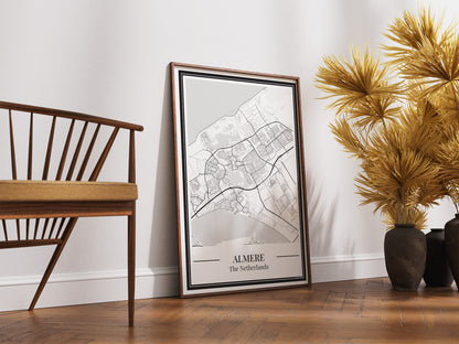 Almere Stadskaart Poster - Groen