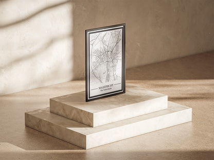 Poster van Maastricht Stad | Plattegrond als Wanddecoratie