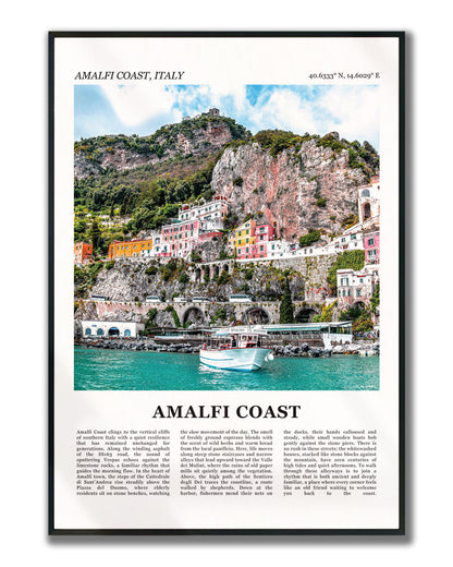 Amalfikust Fotoposter – Kleur