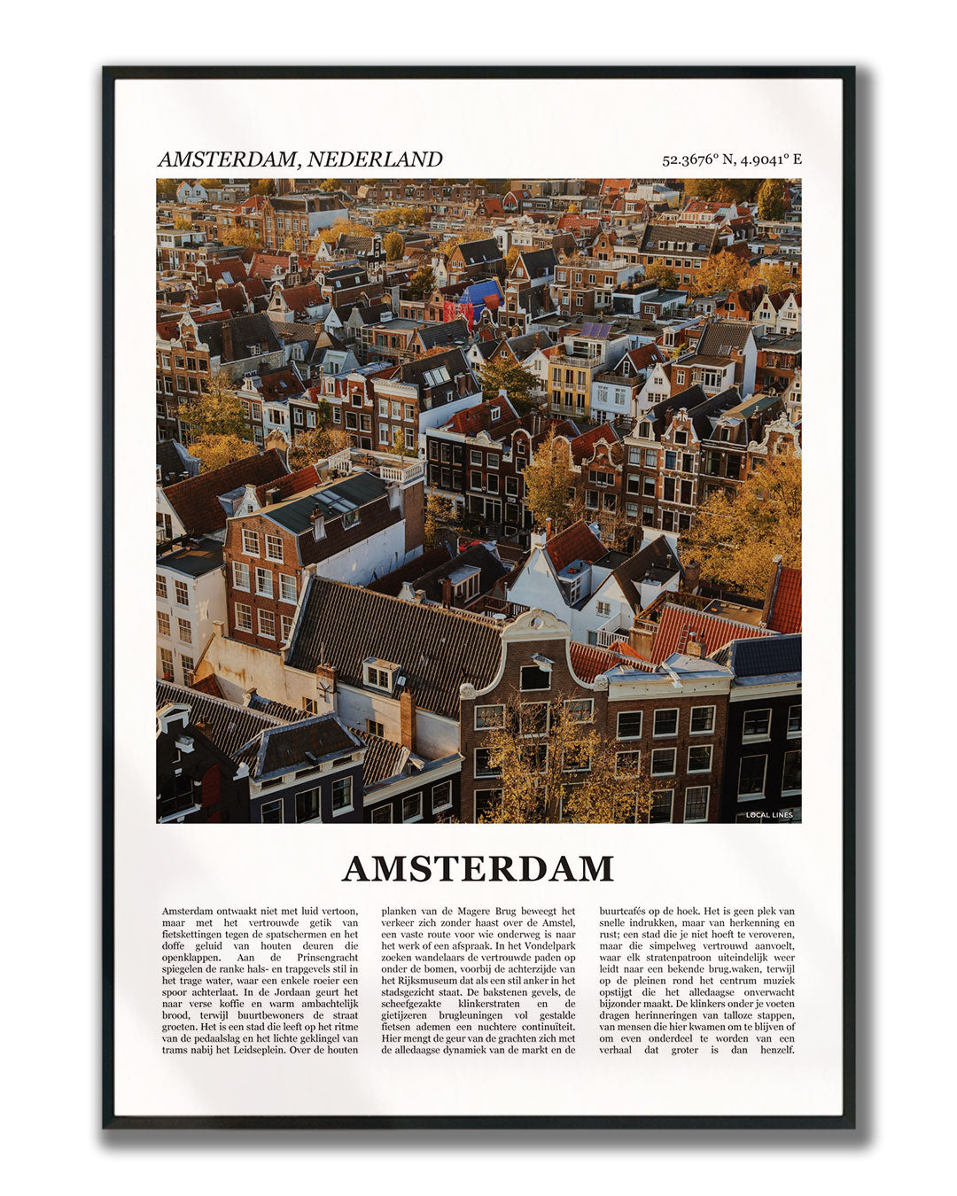 Amsterdam Fotoposter 1 – Kleur