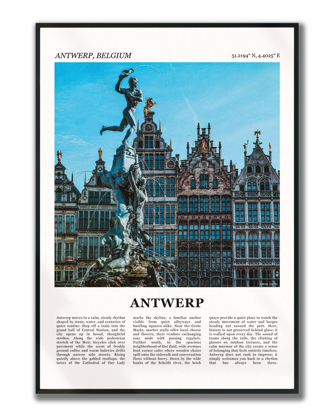 Antwerpen Fotoposter – Kleur