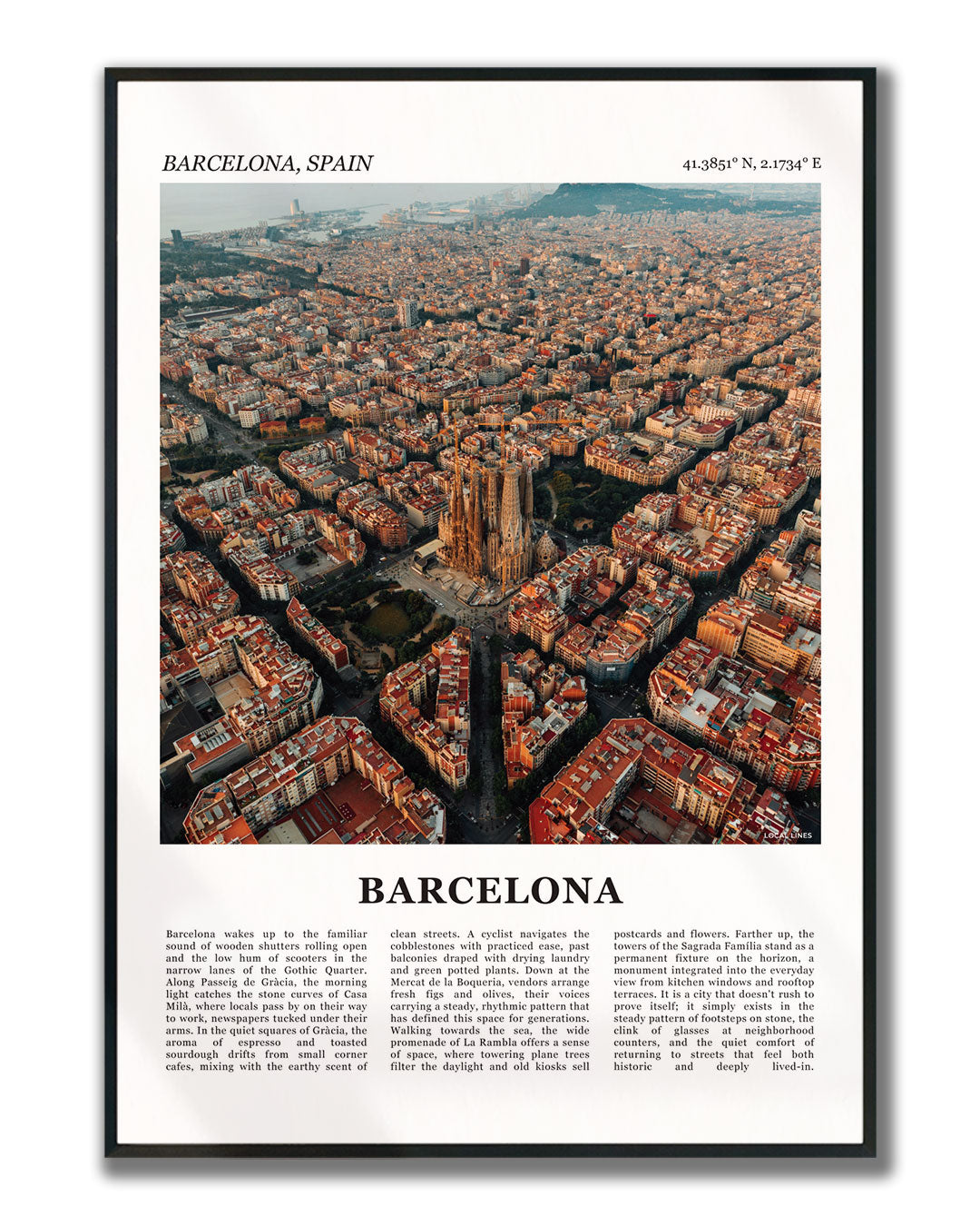 Barcelona Fotoposter – Kleur