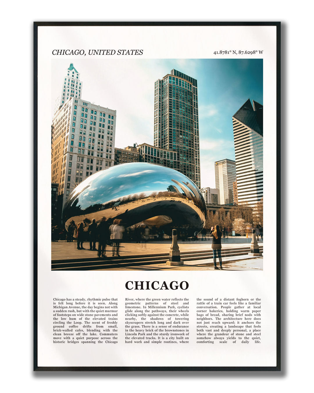 Chicago Fotoposter – Kleur