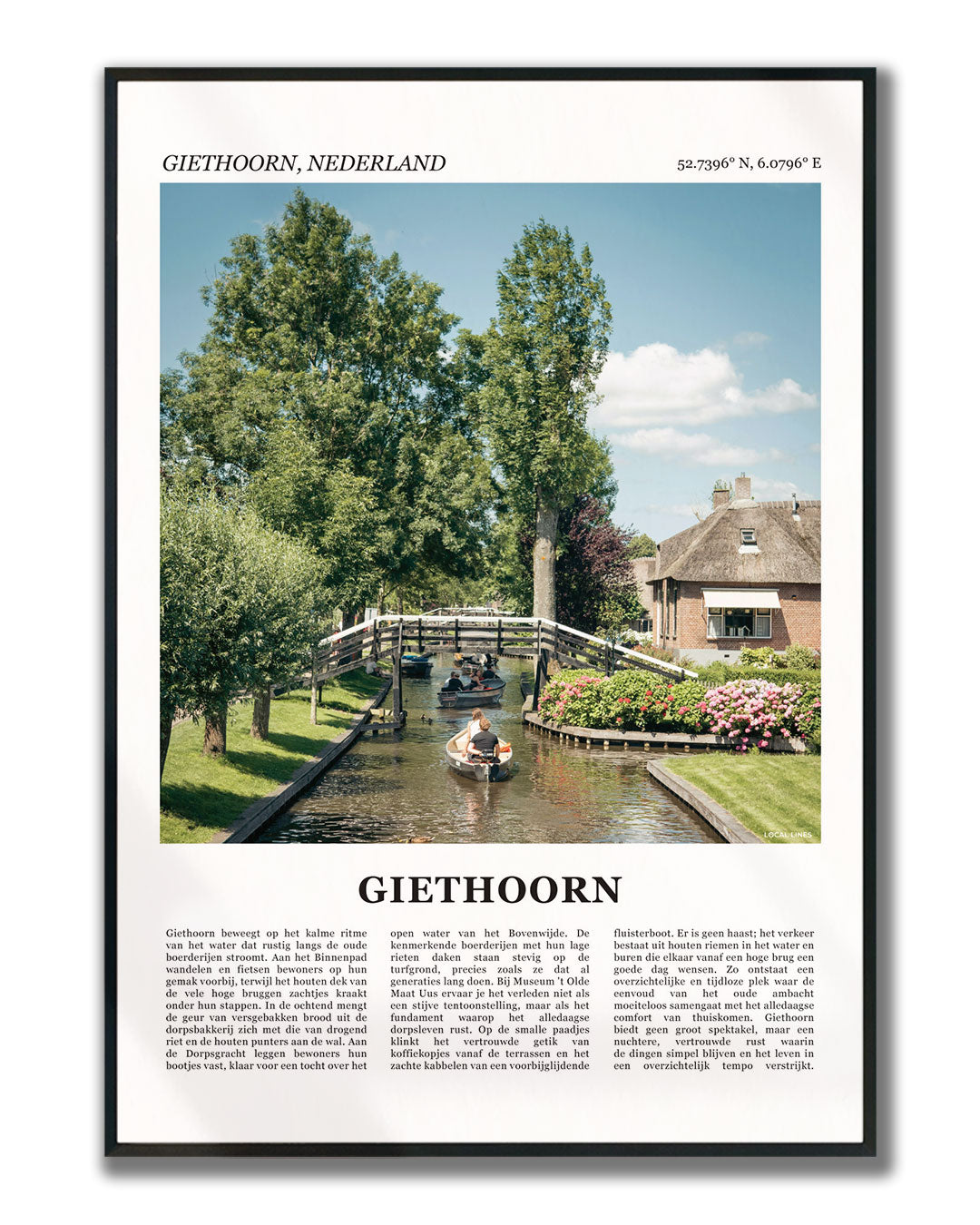 Giethoorn Fotoposter – Kleur