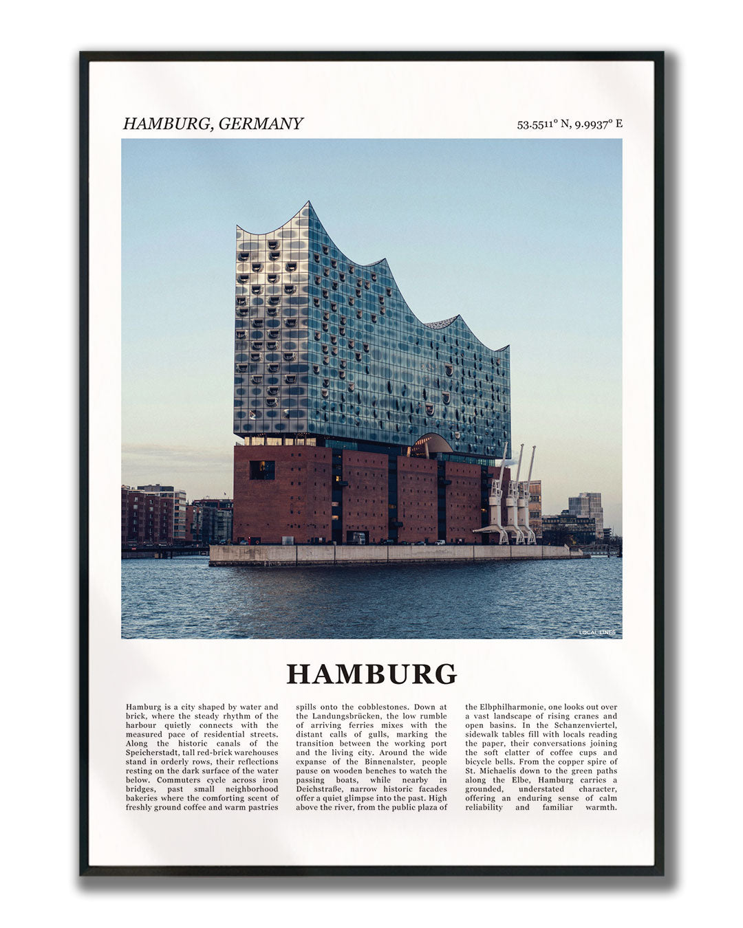 Hamburg Fotoposter – Kleur