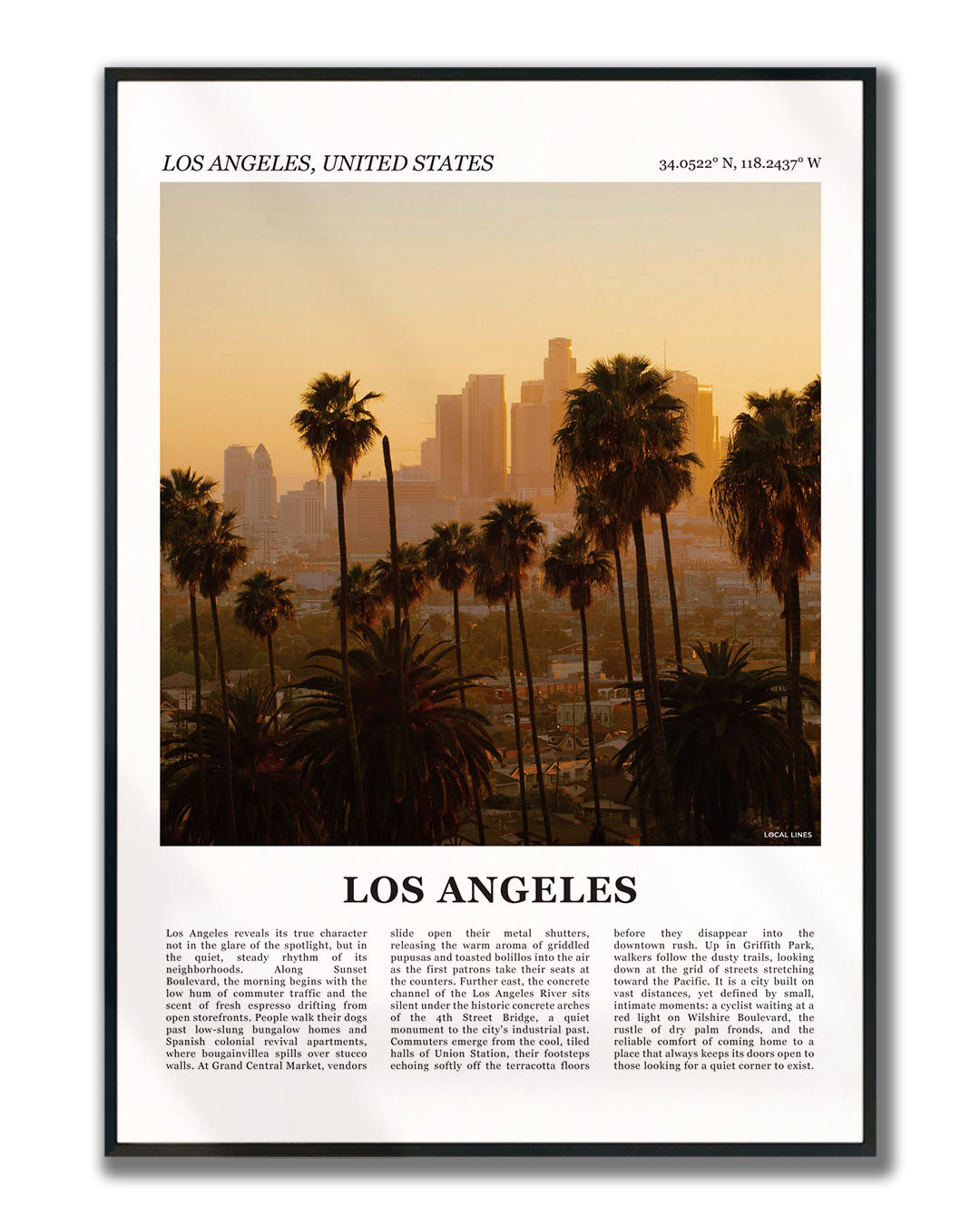 Los Angeles Fotoposter – Kleur