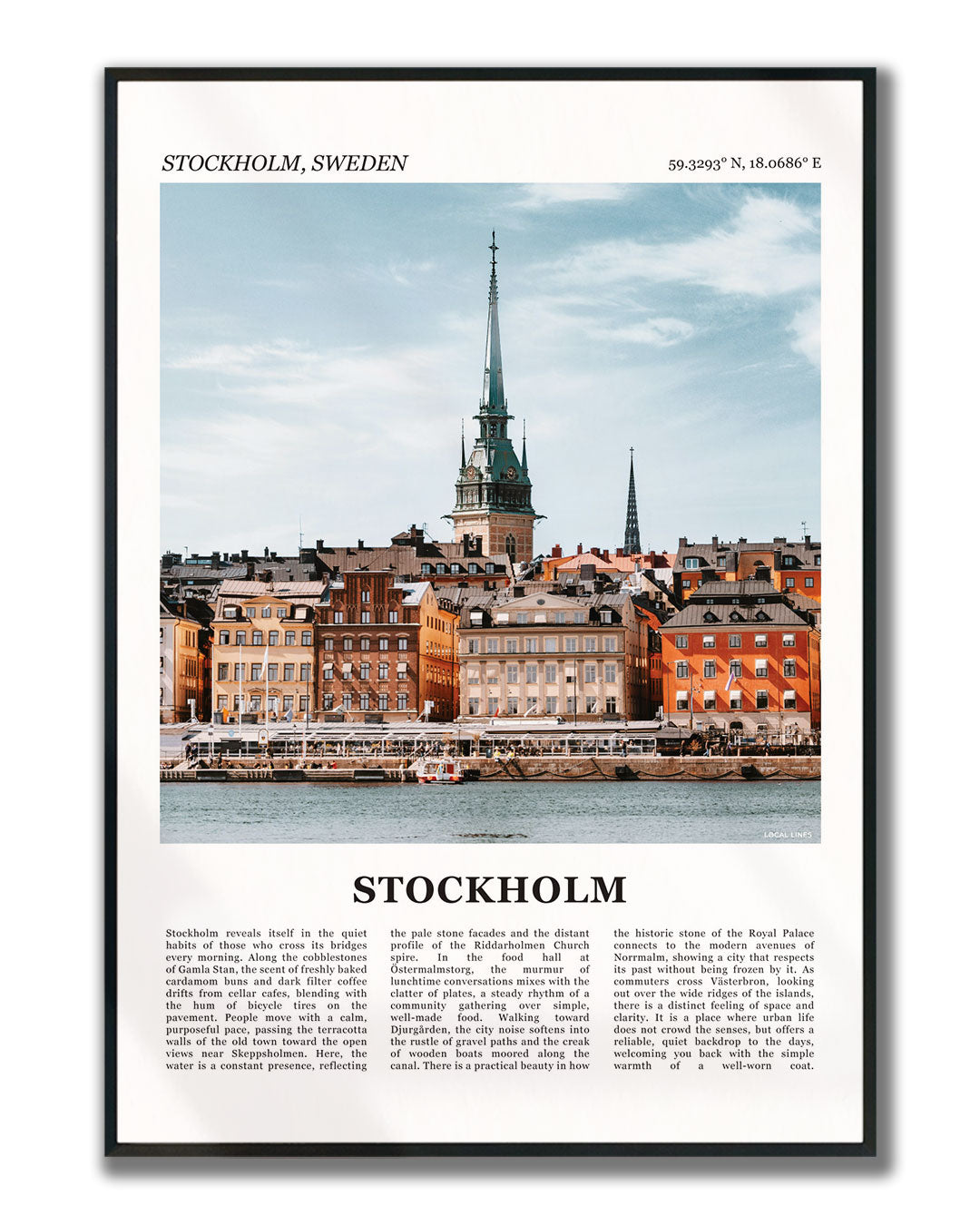 Stockholm Fotoposter – Kleur