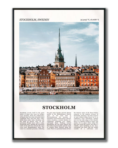 Stockholm Fotoposter – Kleur