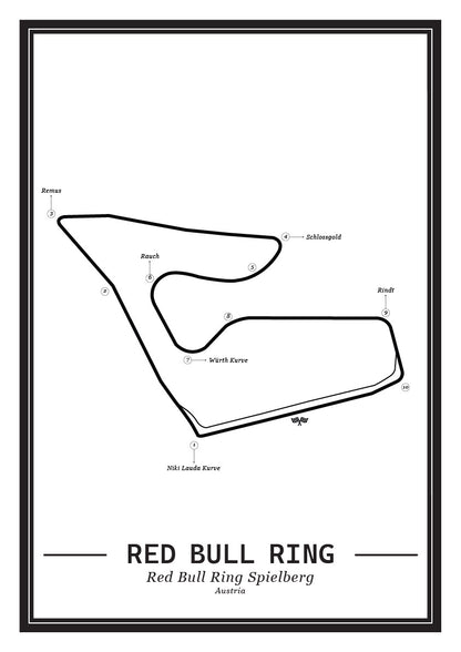 Poster Red Bull Ring Formule 1 Circuit | Wit