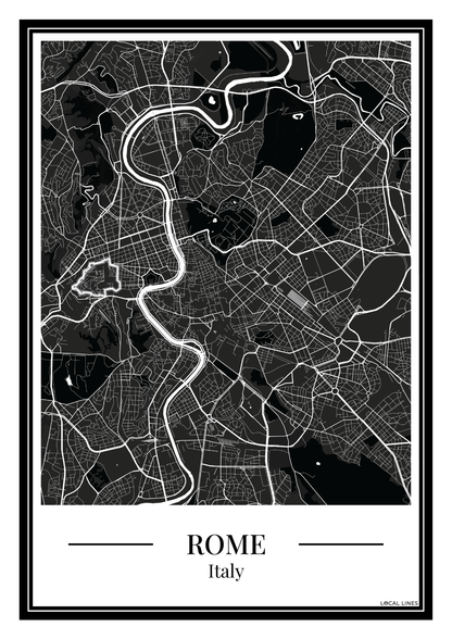 Poster Rome | Stadskaart