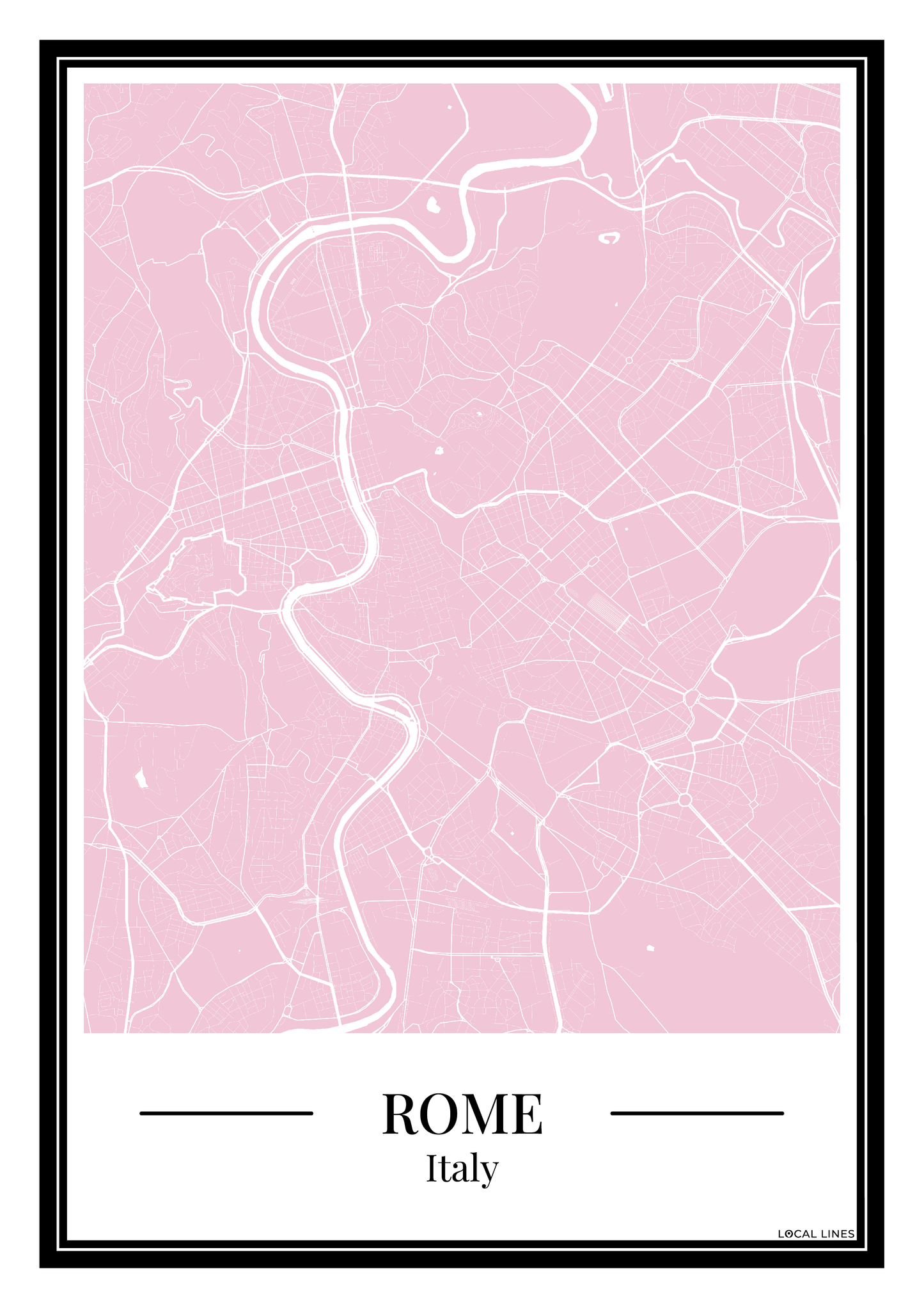 Rome - Poster Blush Pink