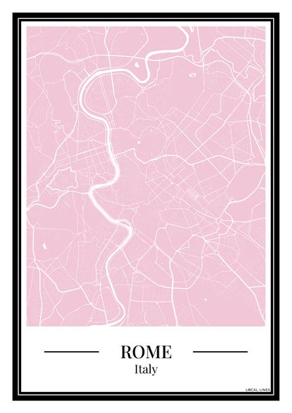 Rome - Poster Blush Pink