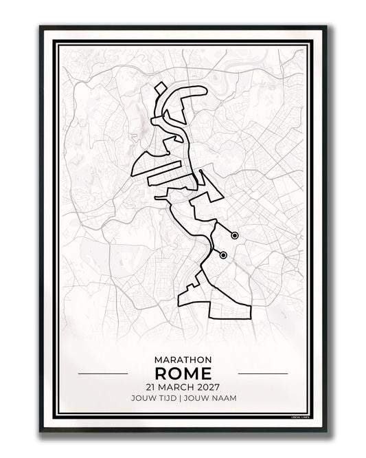 Marathon Rome poster in lijst