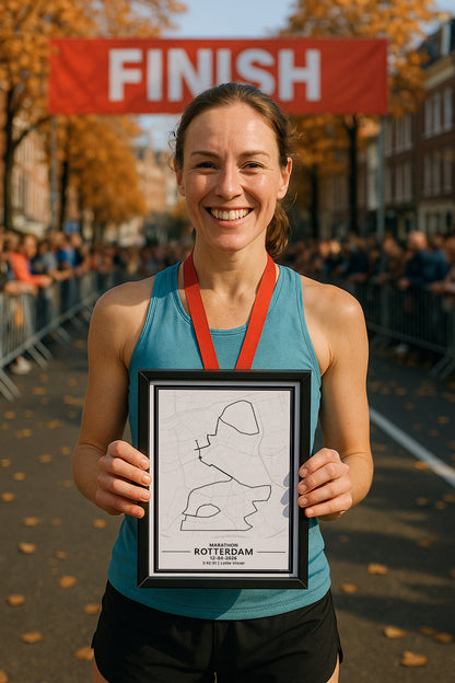 Rotterdam Marathon 2026 hardloopposter