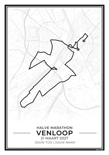 Venloop routekaart print