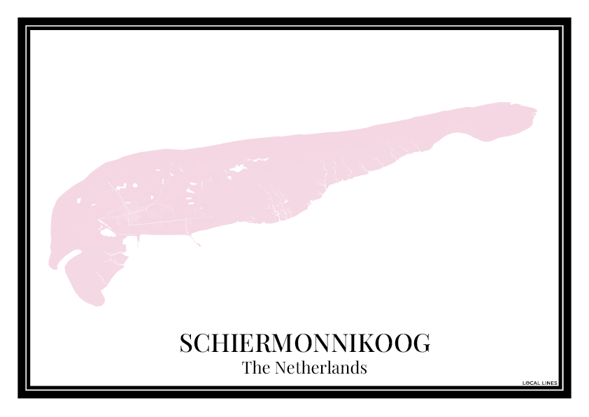 Schiermonnikoog - Poster Blush Pink