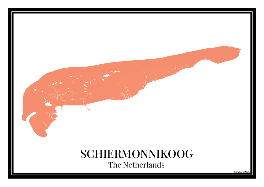 Schiermonnikoog - Poster Warm Peach