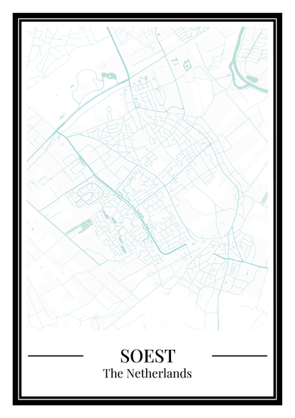 Soest - Poster Aqua Blue