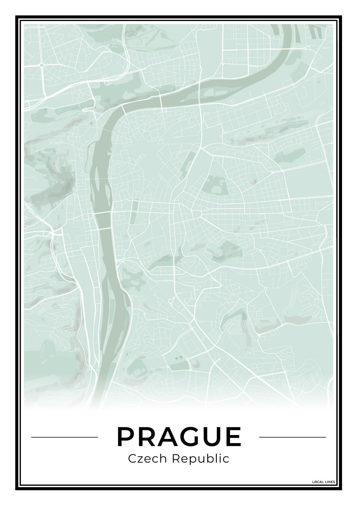 Praag Stadskaart – Poster - Sage