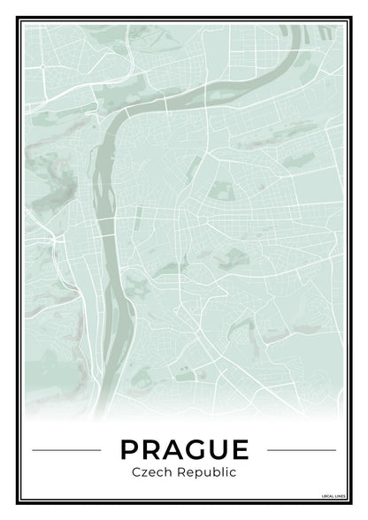 Praag Stadskaart – Poster - Sage