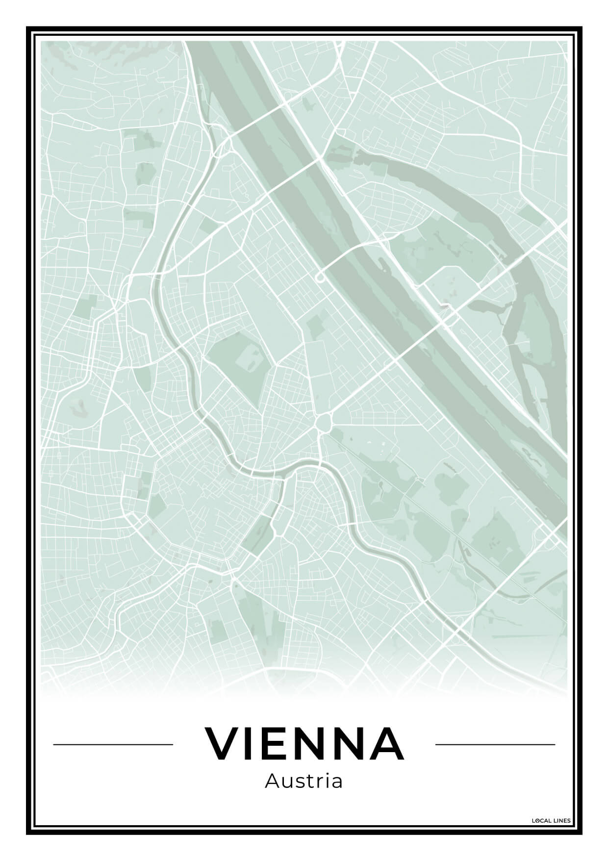 Wenen Stadskaart – Poster - Sage
