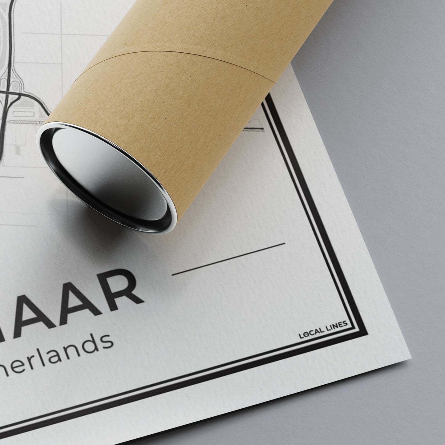 Stadskaart Alkmaar Poster voor Wanddecoratie Drukkwaliteit Algemeen