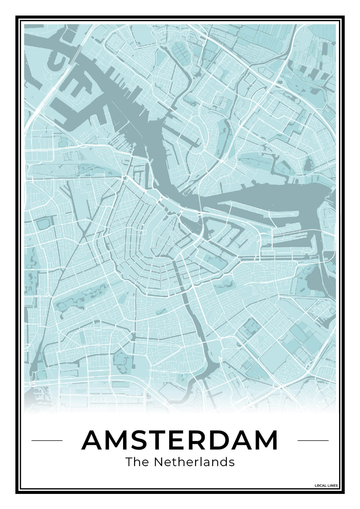 Stadskaart Amsterdam Plattegrond Sky