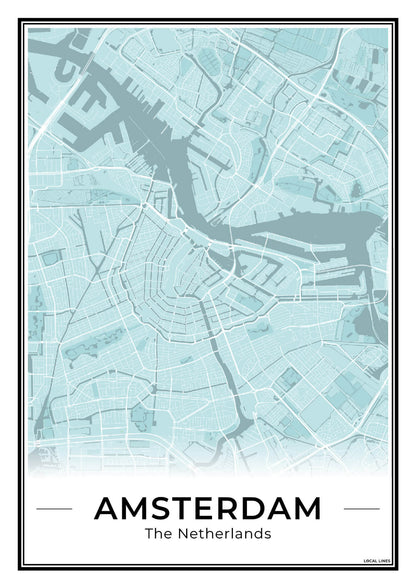 Stadskaart Amsterdam Plattegrond Sky