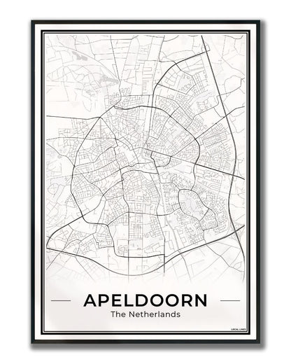 Plattegrond Apeldoorn Ingelijst Light