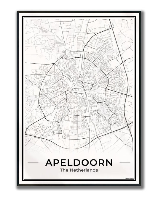 Plattegrond Apeldoorn Ingelijst Light