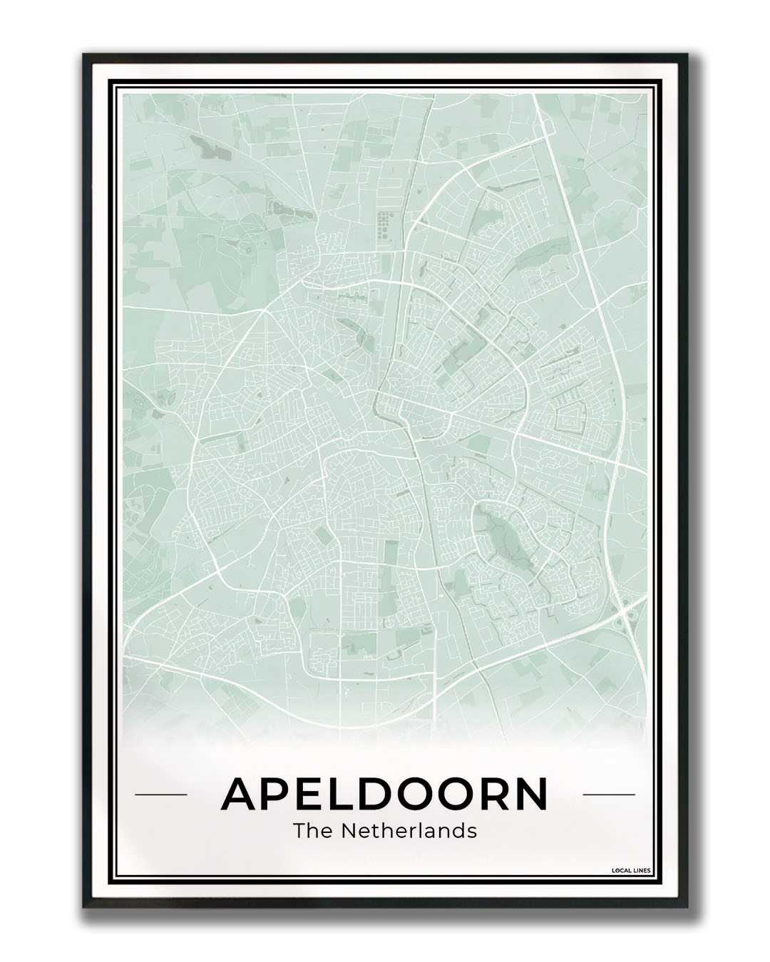 Plattegrond Apeldoorn Ingelijst Sage