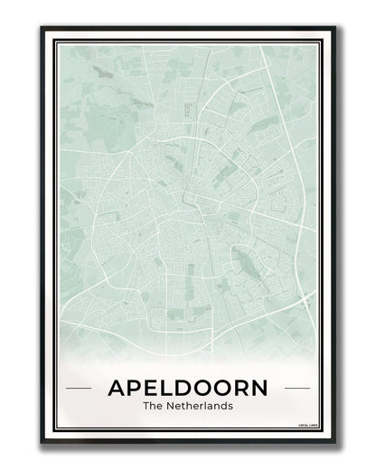 Plattegrond Apeldoorn Ingelijst Sage