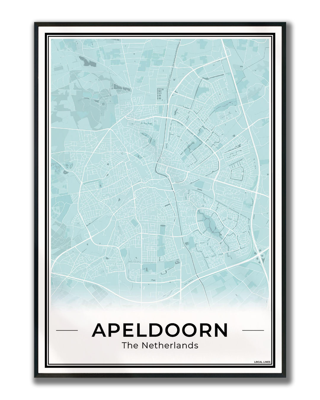 Plattegrond Apeldoorn Ingelijst Sky